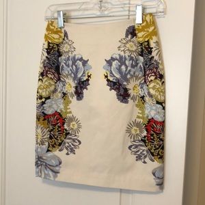 H&M Floral Pencil Skirt